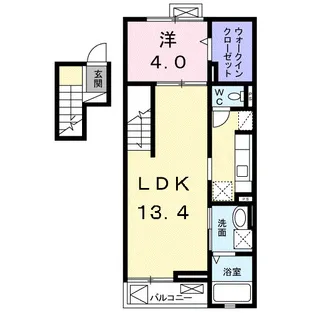 ル・シェル【4階】の間取り