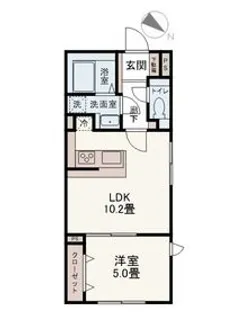 Co W Residence(コウレジデンス)【4階】の間取り