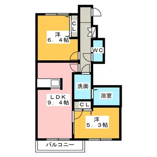 カーザソラーレ【1階】の間取り