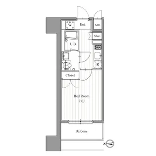 プライマル森下【8階】の間取り