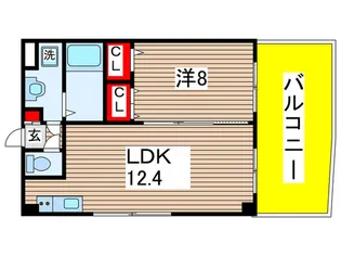 メイ アジュール登戸【4階】の間取り
