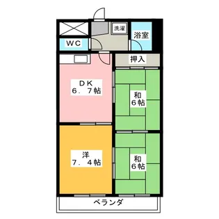 アソルティ伝馬町【7階】の間取り