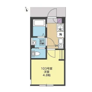 ブルーミング横浜【1階】の間取り