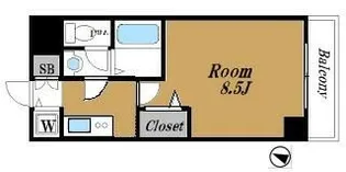 メゾン・ド・ヴィレ日本橋浜町【4階】の間取り