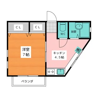 メゾンチェリー【2階】の間取り