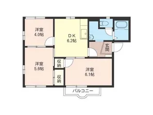 メゾンドール A【1階】の間取り