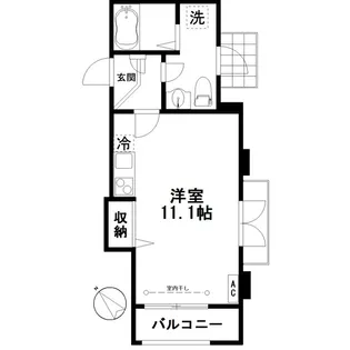 ルミエールM’s【2階】の間取り