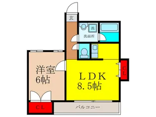 メゾン神田【4階】の間取り