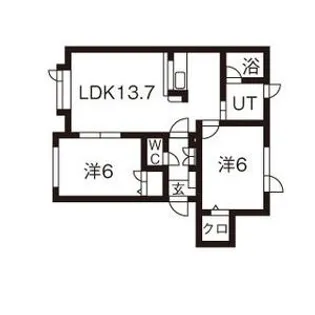 フォーレスト45 III【2階】の間取り