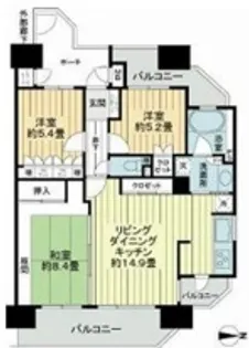 サーパス大泉東【2階】の間取り