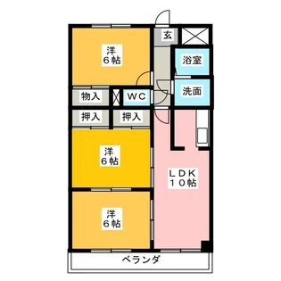ロイヤル百番館【2階】の間取り