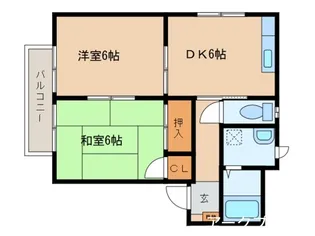 Fクレッシェント【1階】の間取り