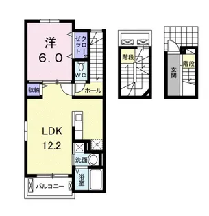 ヴィラ・フォレスタ【3階】の間取り