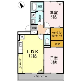 リビングタウン新潟 C【2階】の間取り