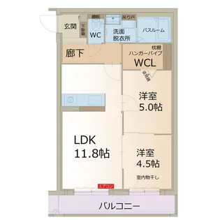 カルムコート【1階】の間取り
