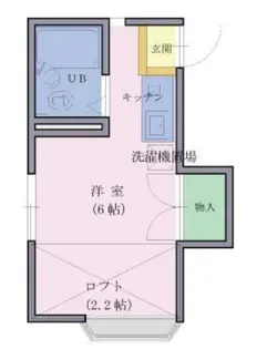 ジュネス南柏【2階】の間取り