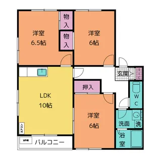 ソルファ富士 A棟【1階】の間取り
