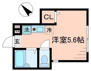 バーミープレイス国立II【1階】の間取り