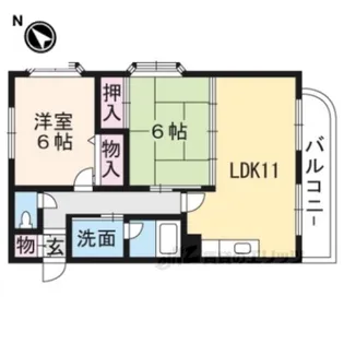 プチフルール千【4階】の間取り
