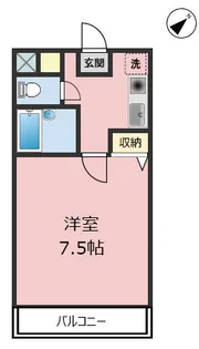 ロジュマン幕張【2階】の間取り