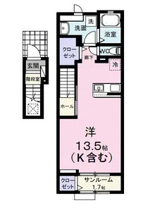 S・GVI【2階】の間取り