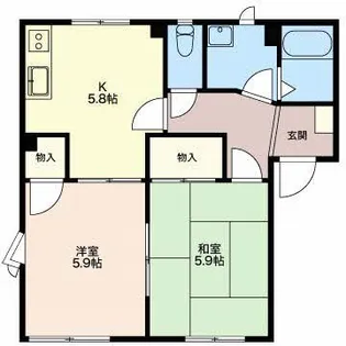 フレグランス ウィンド B【1階】の間取り