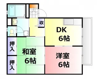 グリーンビレッジIII番館【2階】の間取り