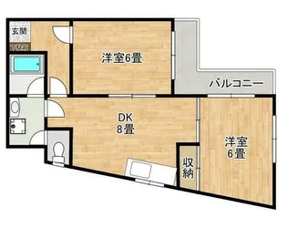 キャッスルマンション荒木町【3階】の間取り