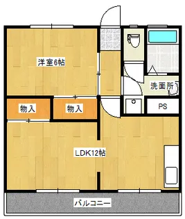 須賀ハイツ【4階】の間取り
