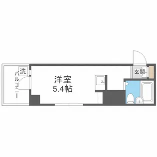 パークサイド上本町駅前【8階】の間取り
