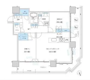 パークシティ柏の葉キャンパス ザ・ゲートタワー ウエスト【24階】の間取り