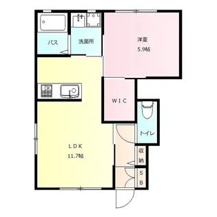 ラフィーネ A【1階】の間取り