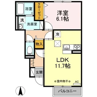アヴァンスIV【1階】の間取り