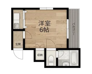 岸の里ハイム【3階】の間取り