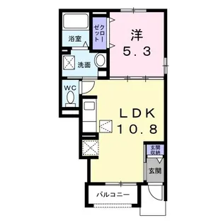 ドルフ【1階】の間取り