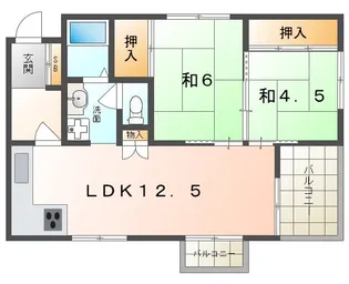 ガレリア清水町レジデンス【3階】の間取り
