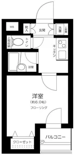 ドルチェ日本橋浜町壱番館【4階】の間取り