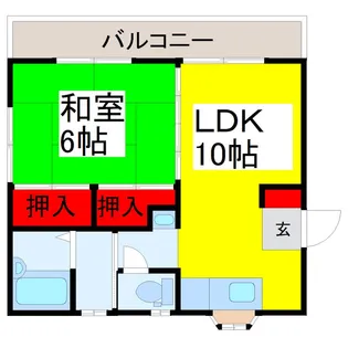レジデンスフォー【2階】の間取り