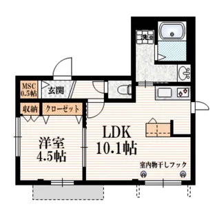 メゾン ストーンウェル【1階】の間取り