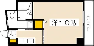 V.let己斐本町【5階】の間取り