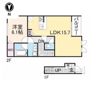 クレール国見【2階】の間取り