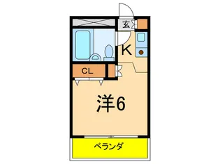 パ-クヒル用賀【2階】の間取り