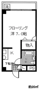 マンション谷佐【3階】の間取り