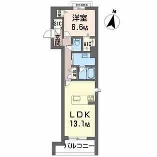 ヴィオレール梅村【3階】の間取り