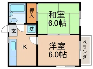 桜コーポ【1階】の間取り