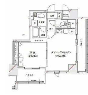 ライジングプレイス浅草弐番館【2階】の間取り