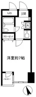 メゾンドール北千住【6階】の間取り