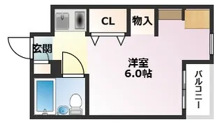 ラフェブランシュ岡本【2階】の間取り
