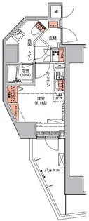 ハーモニーレジデンス三田【13階】の間取り