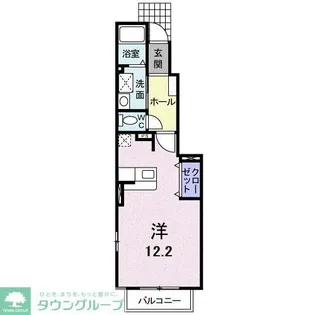 クレーストI【1階】の間取り